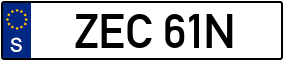 Trailer License Plate